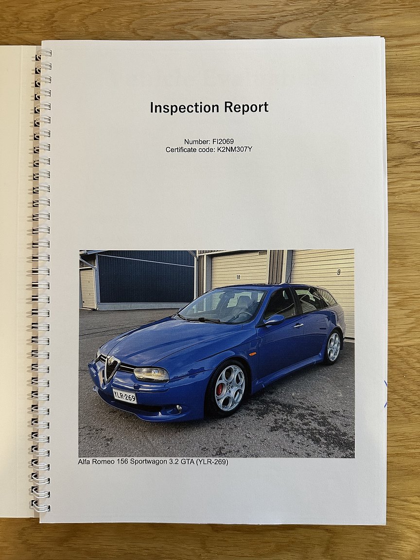Documentation for 2004 Alfa Romeo 156 GTA