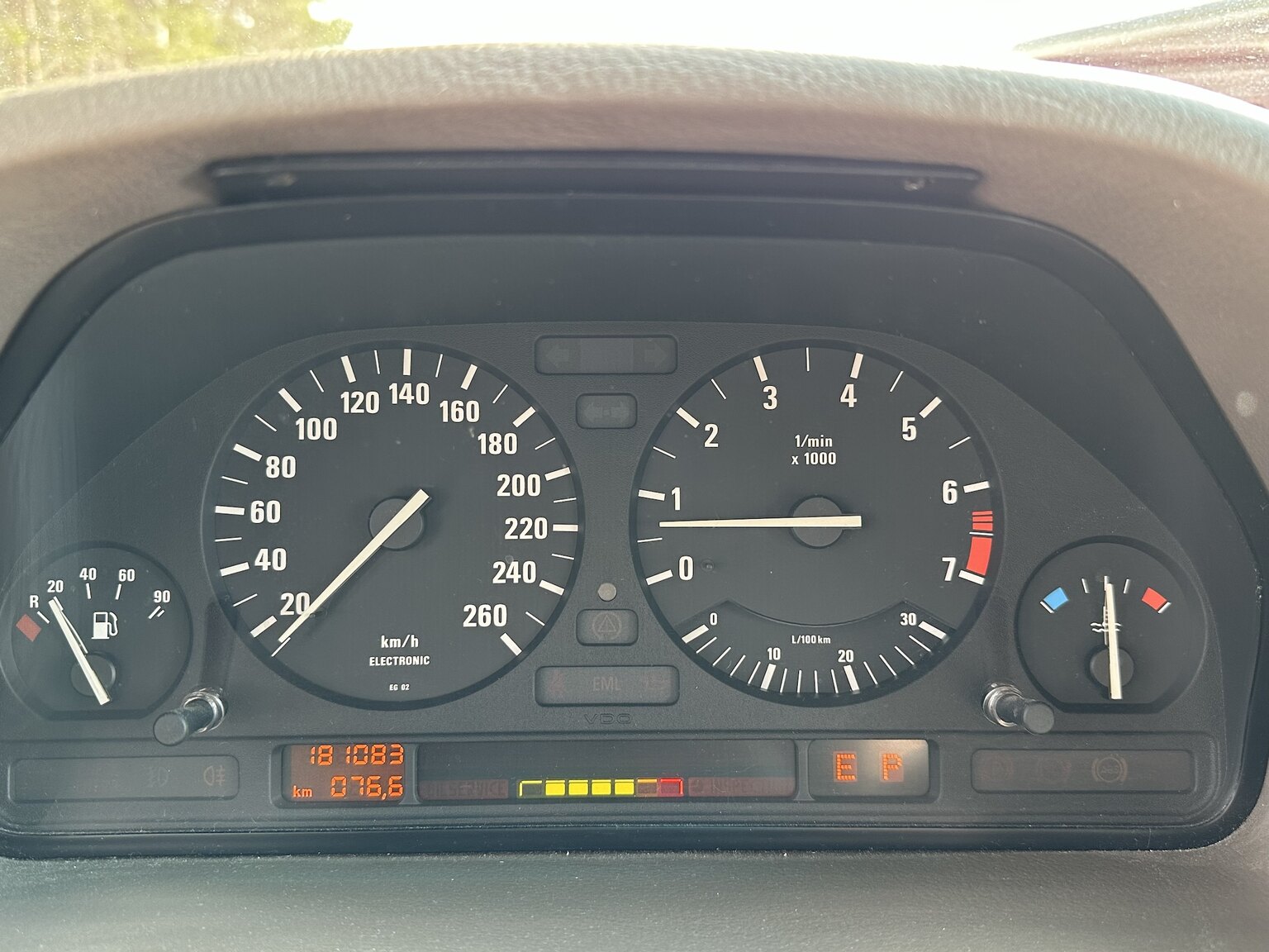 Interiörbild 1992 BMW 740iA