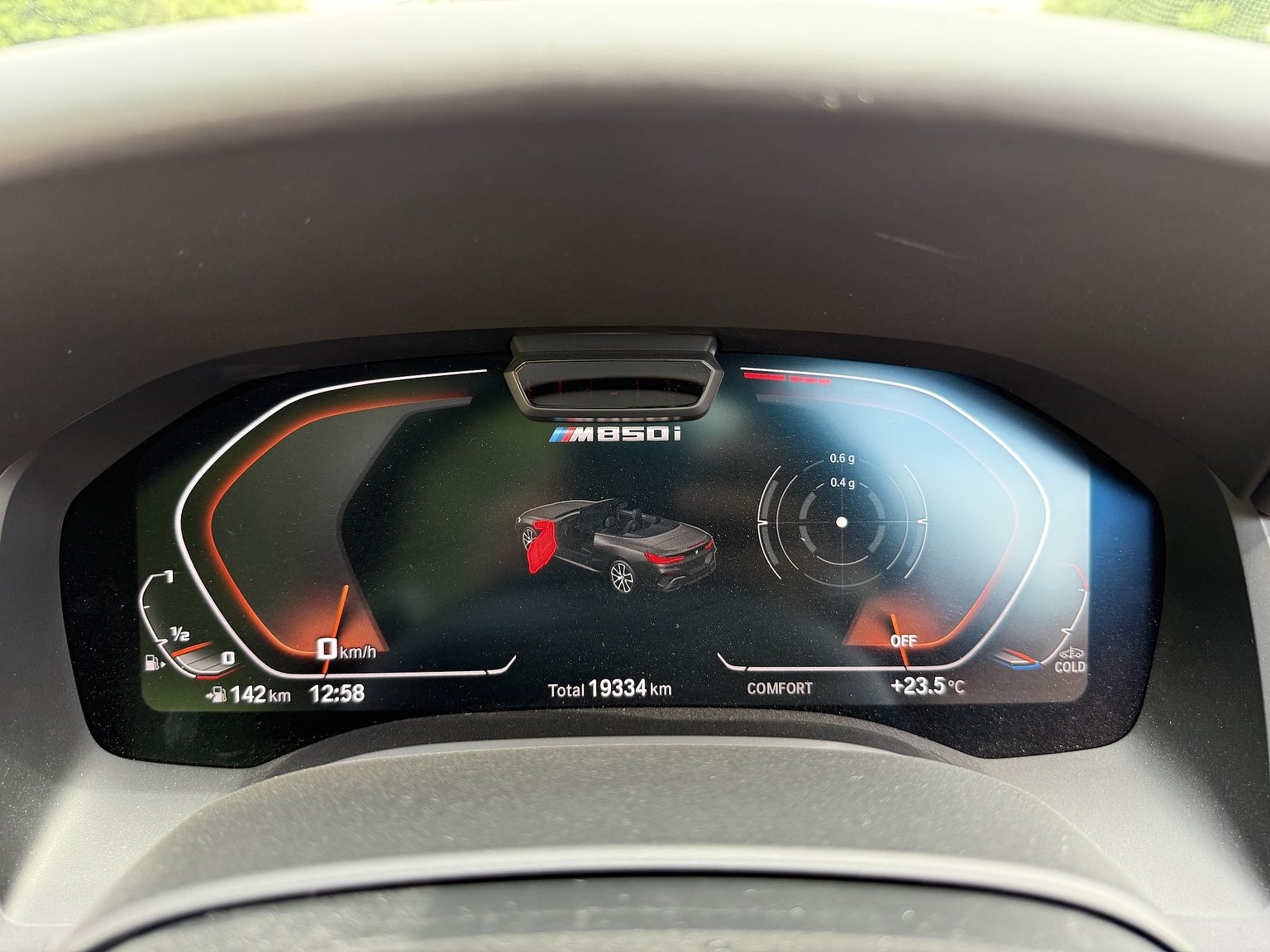 Interior image of 2019 BMW M850i xDrive Convertible Steptronic