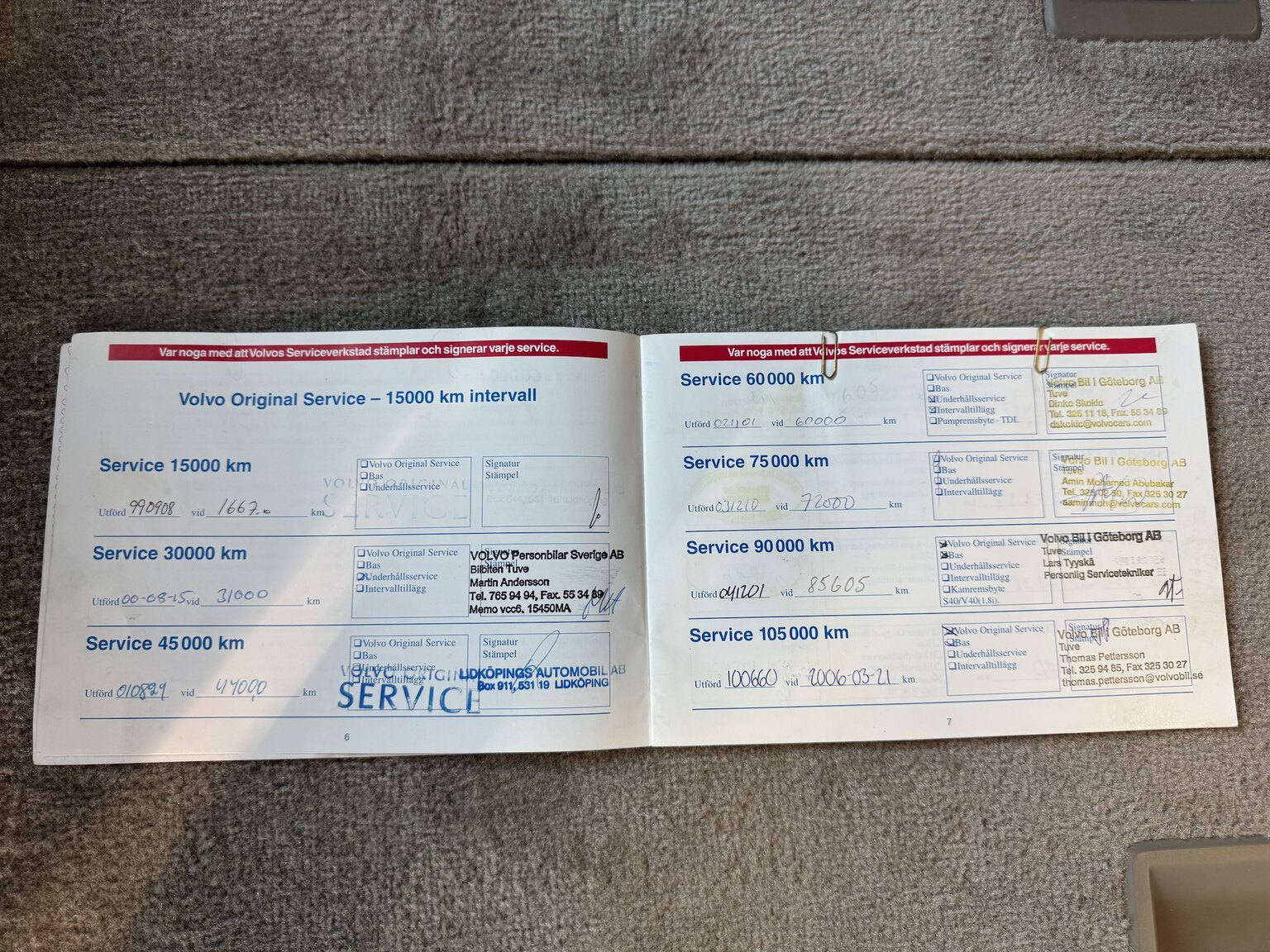 Dokumentation, 1999 Volvo V70 2.5 (3)