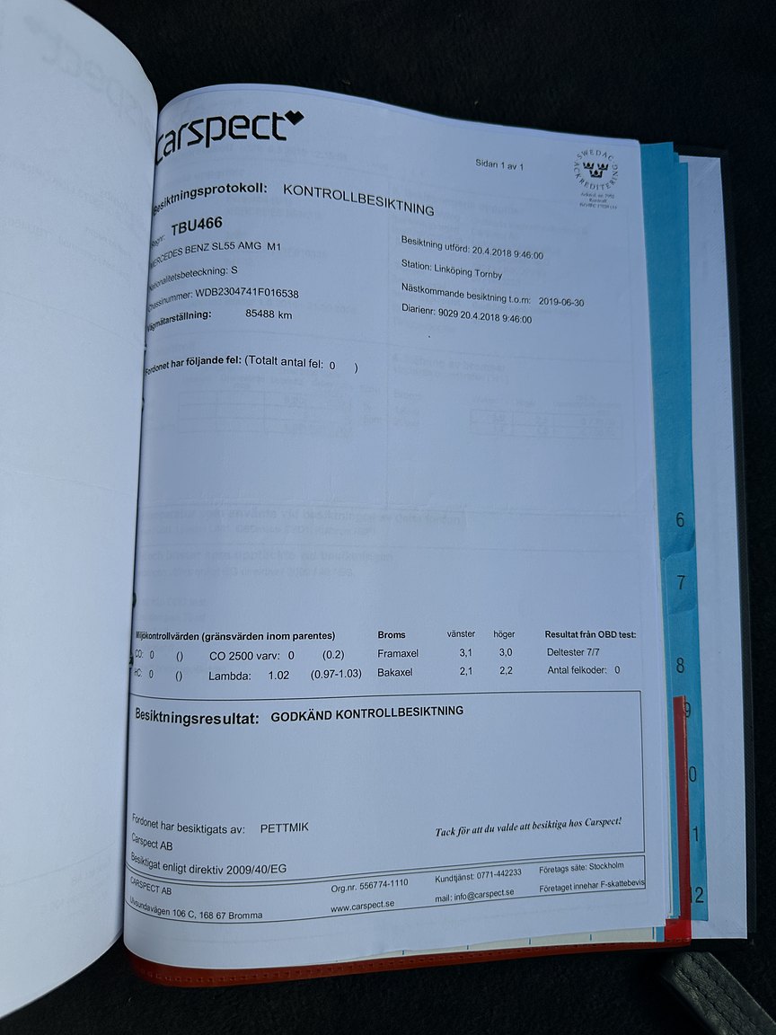 Documentation for 2002 Mercedes SL 55 AMG