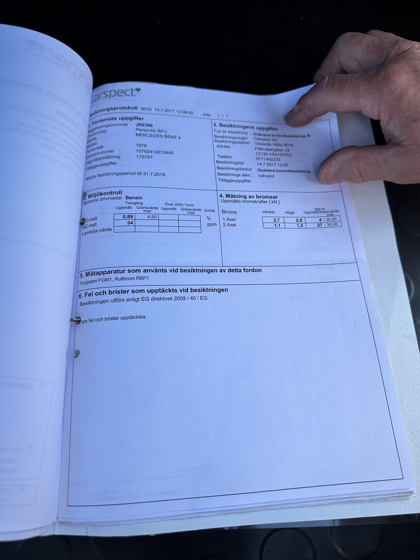 Dokumentation, 1976 Mercedes-Benz 450 SLC (20)