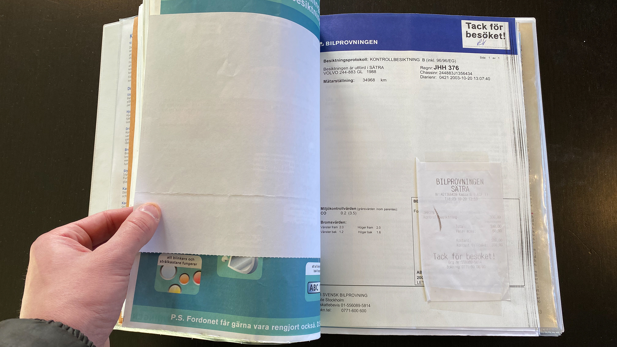 Documentation for 1988 Volvo 240 GL