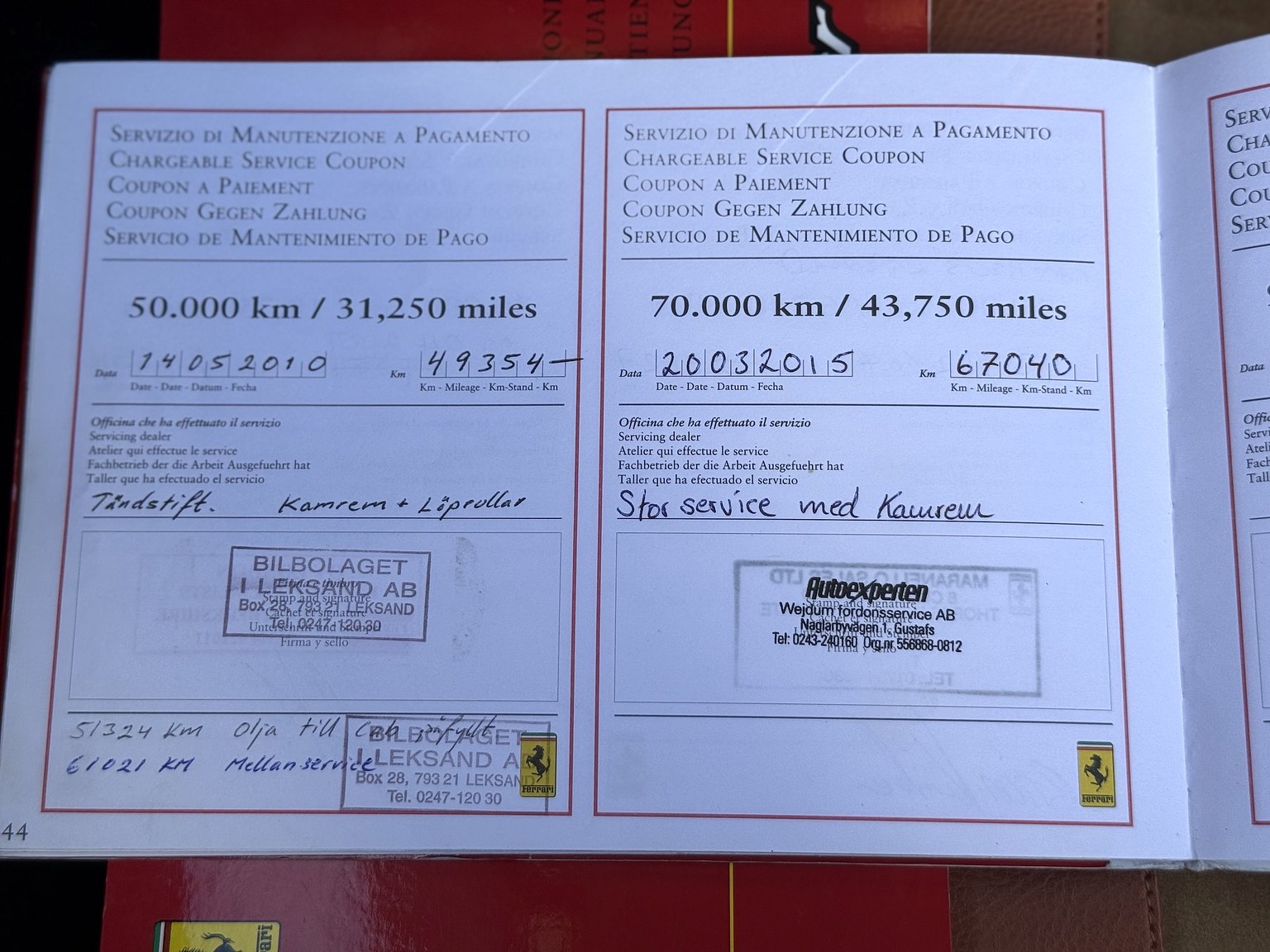 Dokumentation, 2001 Ferrari 360 Spider