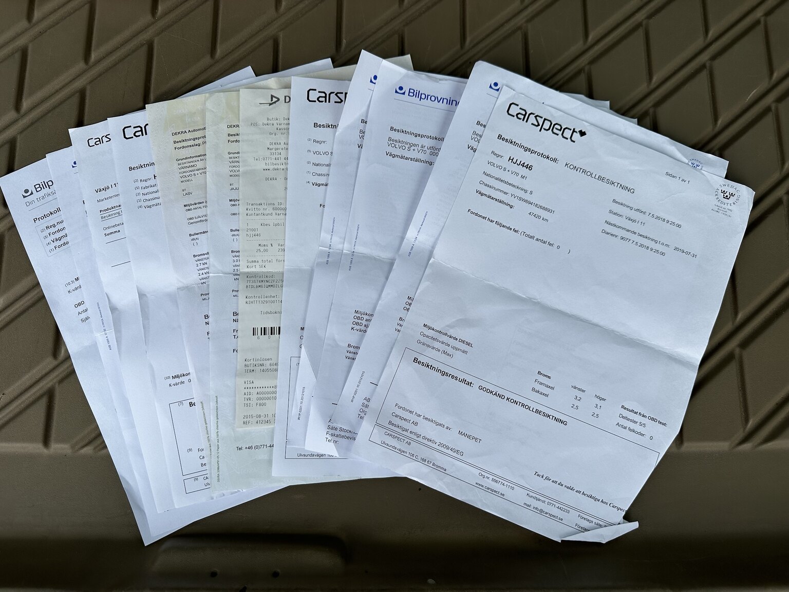Documentation for 2008 Volvo V70 Classic