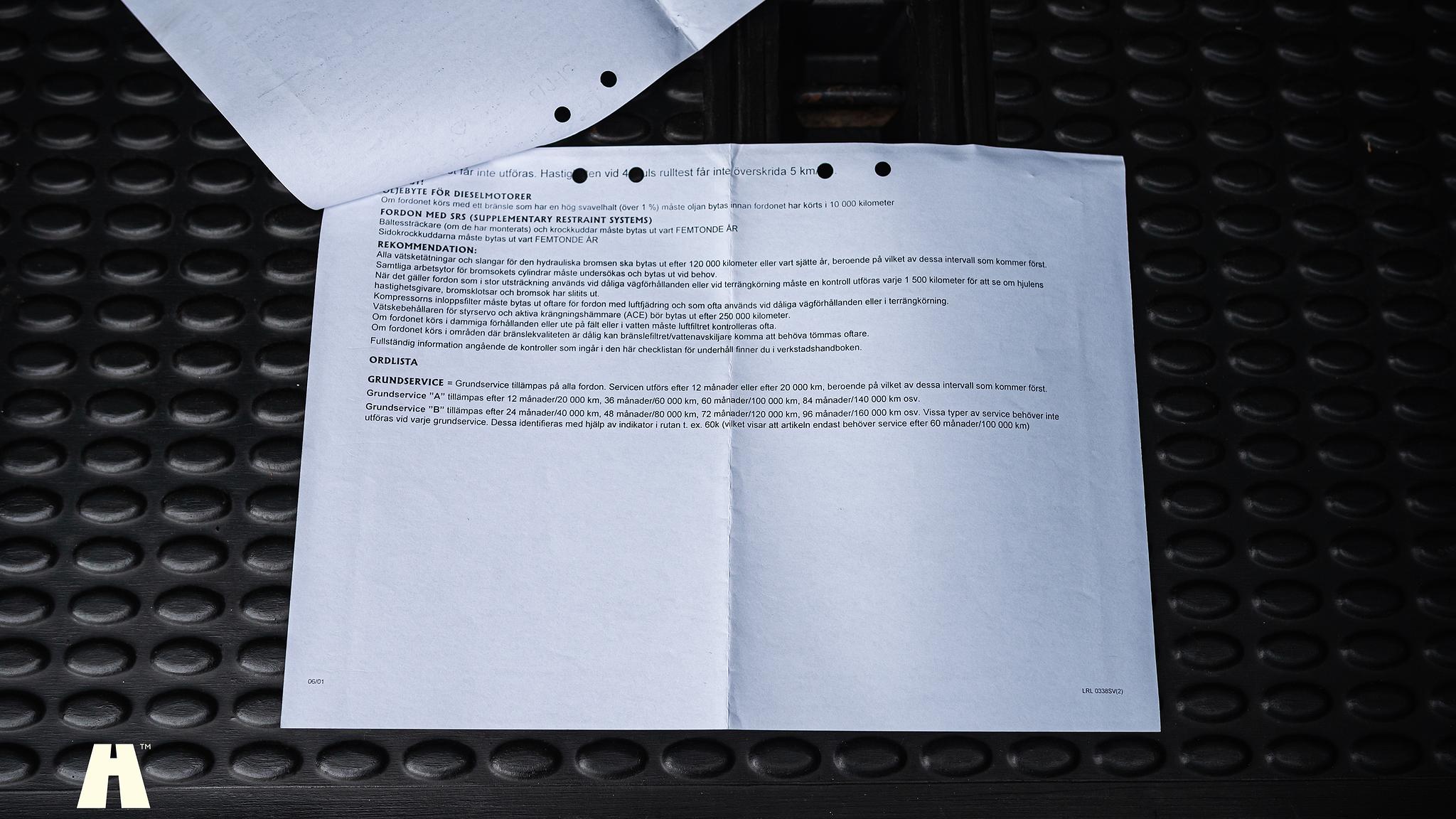 Documentation for 2003 Land Rover Discovery II, 2003