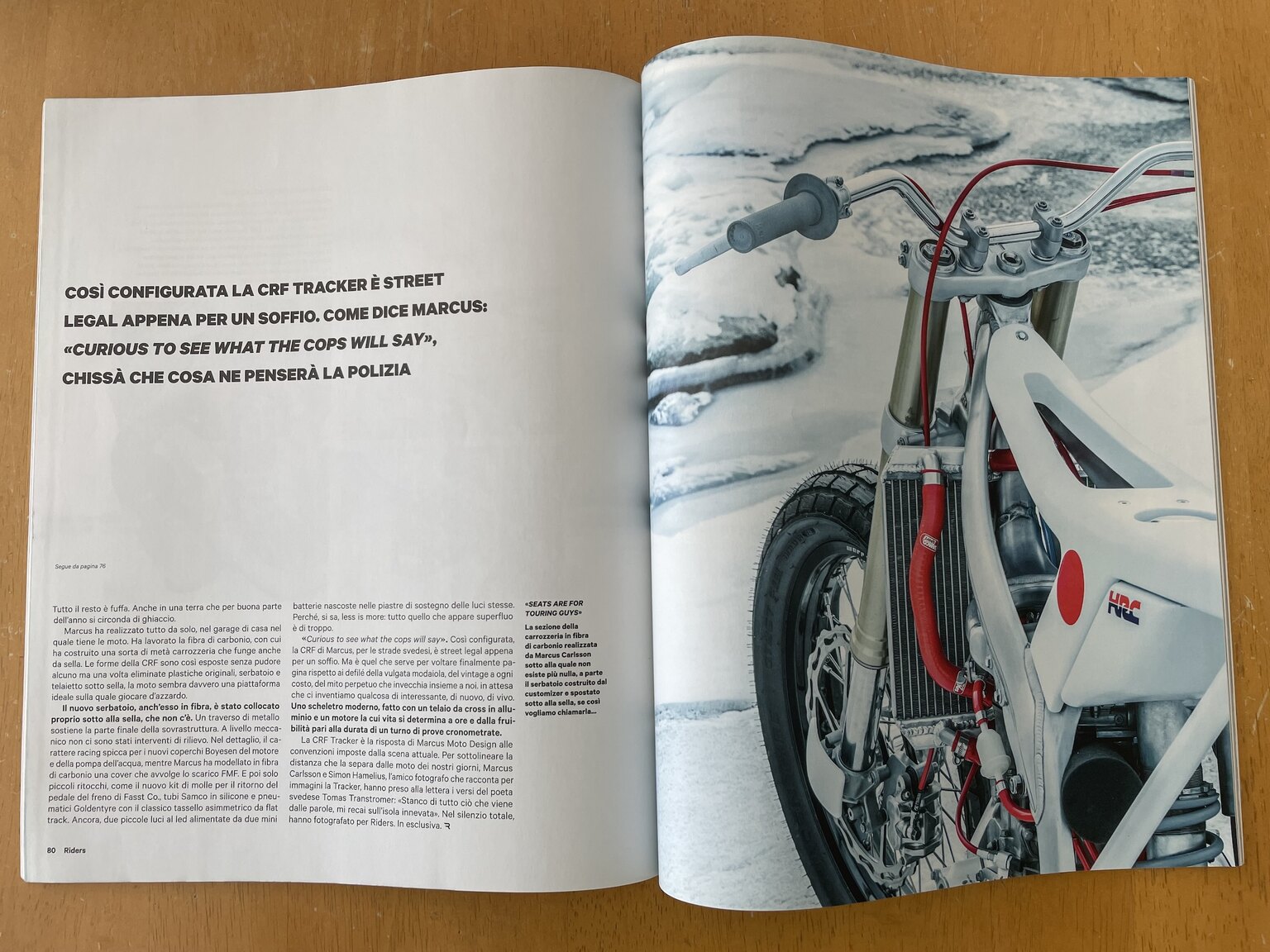 Dokumentation för 2006 Marcus Moto Design CRF Tracker