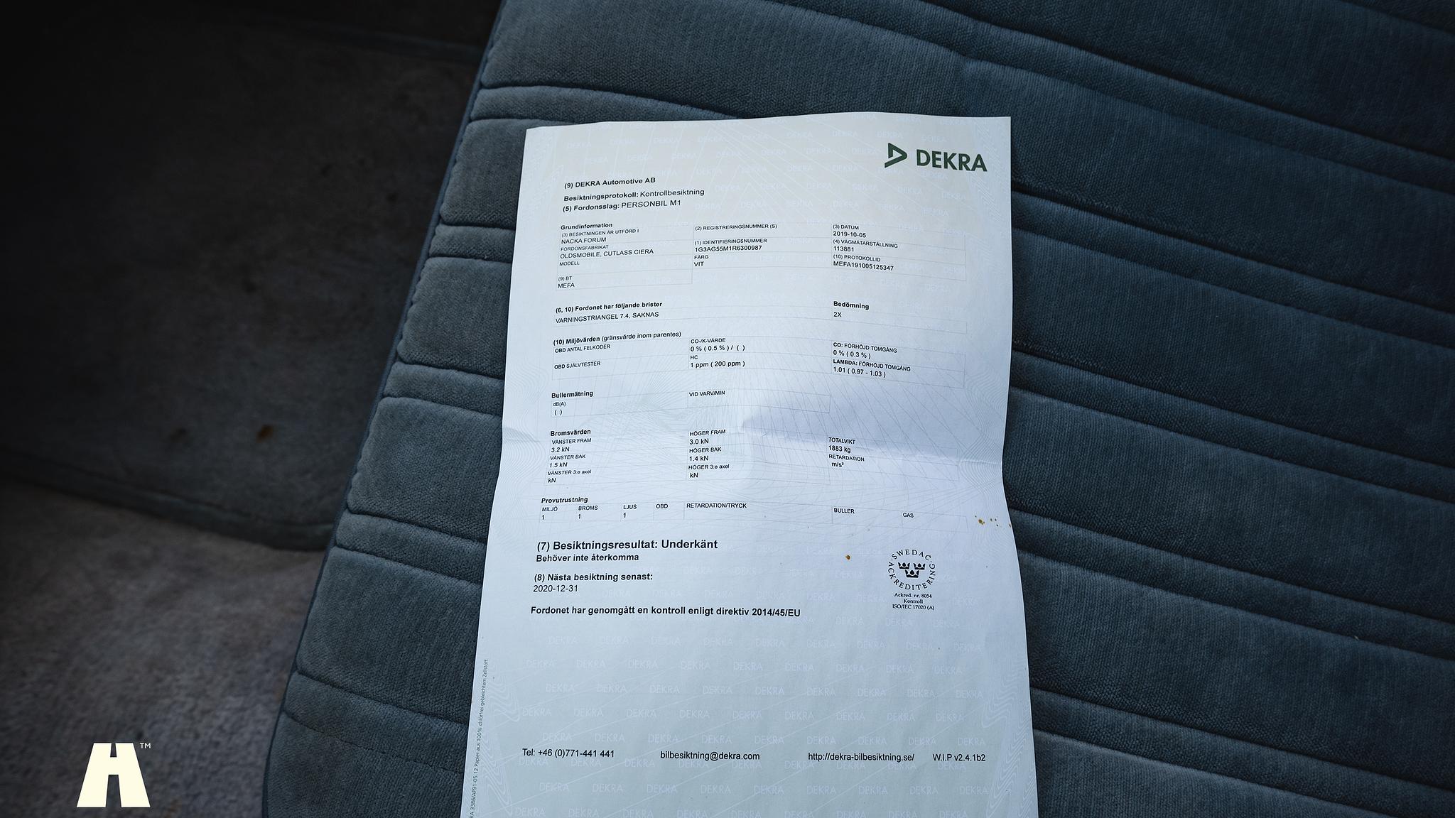 Dokumentation, 1994 Oldsmobile Cutlass Ciera Sedan 3.1 (2)