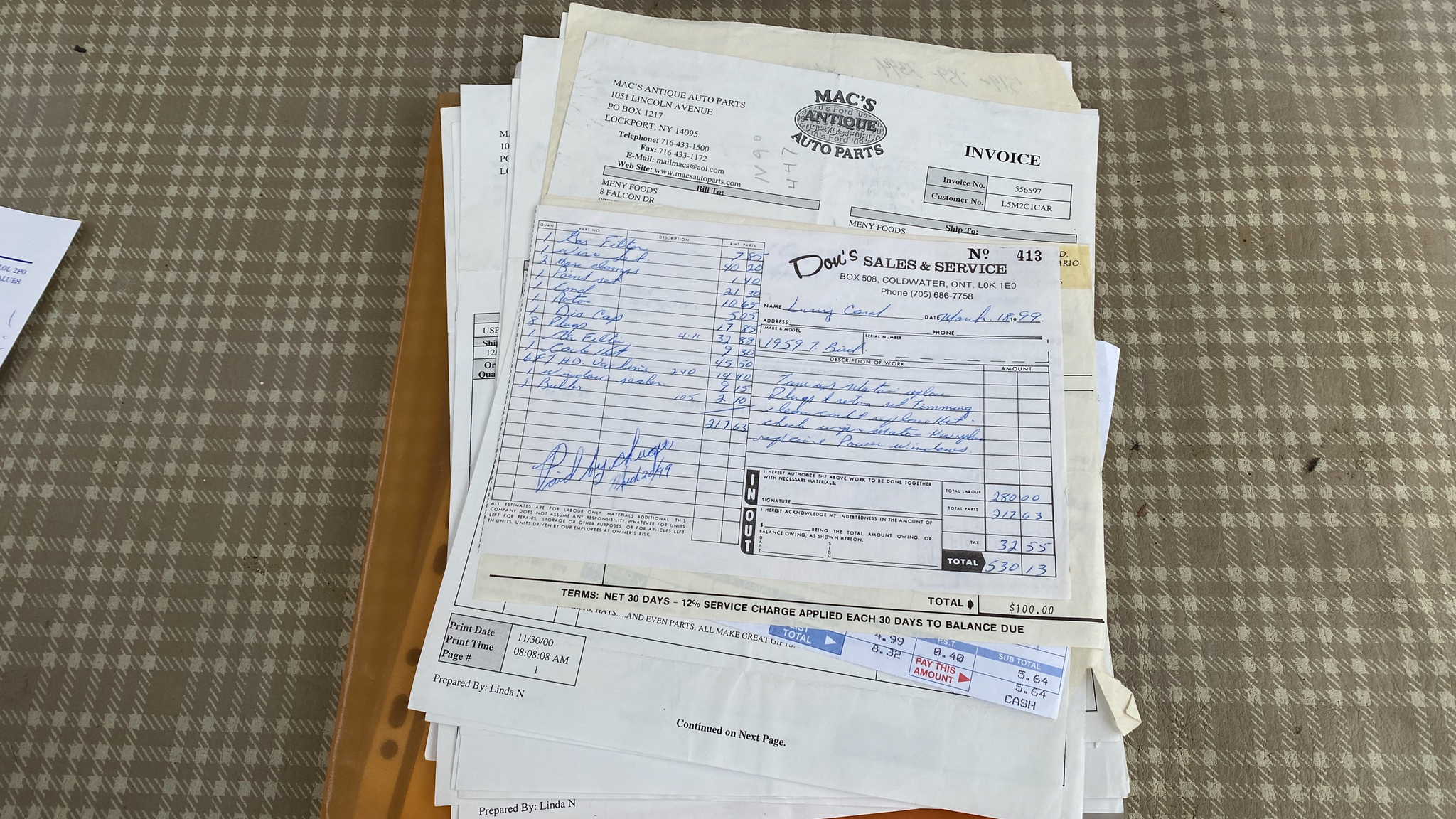 Dokumentation, 1959 Ford Thunderbird hardtop (58)