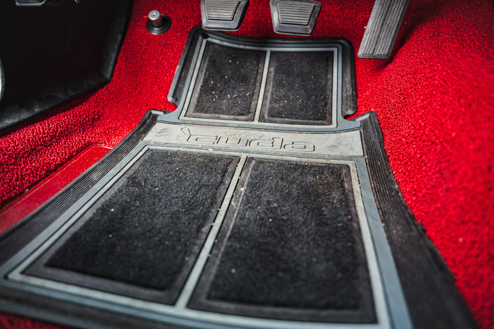 Innenraumfoto von 1972 Plymouth Cuda 340