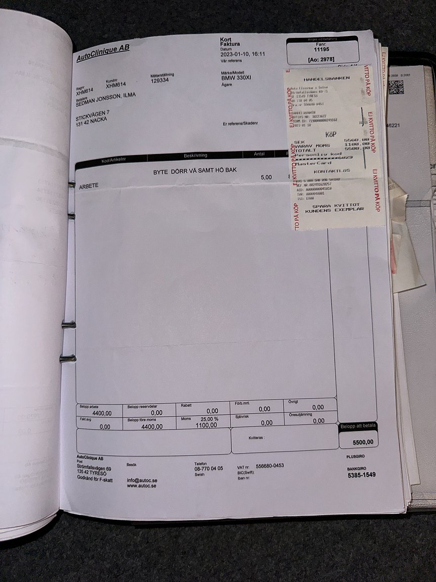 Documentation for 2001 BMW 330Xi