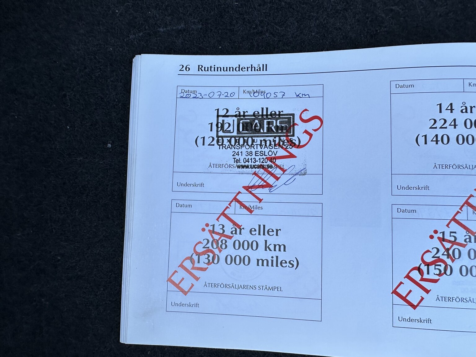 Documentation for 2000 Jaguar XK 8