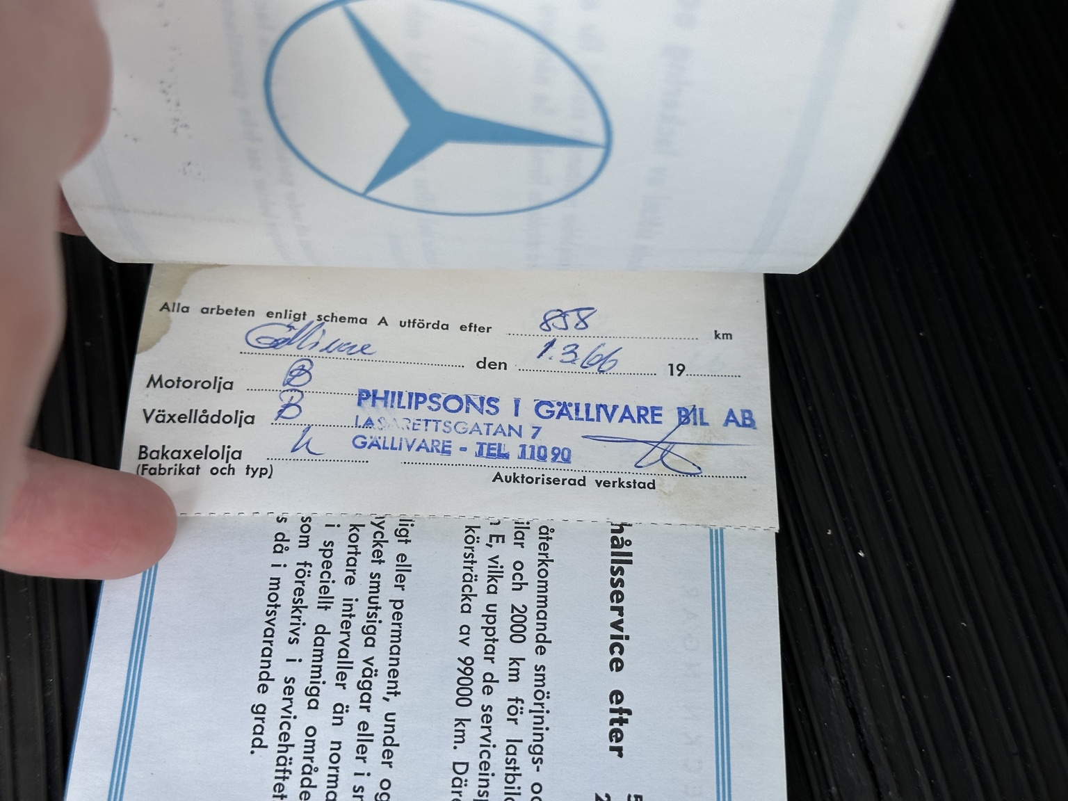 Documentation for 1966 Mercedes-Benz 200 D "Heckflosse"