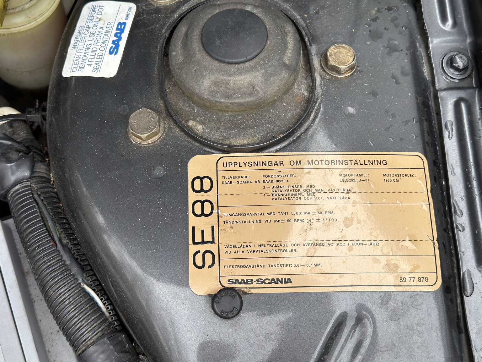 Image of 1988 SAAB 9000i mechanics