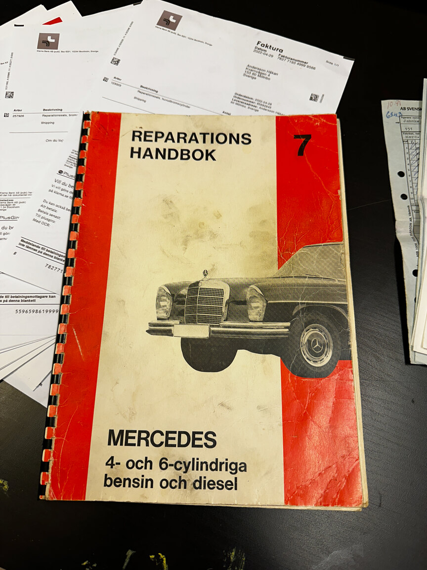 Dokumentation för 1967 Mercedes-Benz 250 S