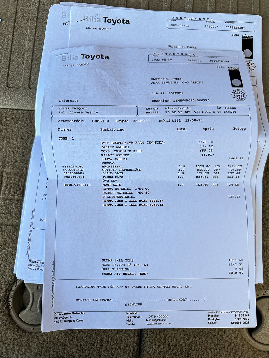 Documentation for 2008 Toyota Land Cruiser 4.5 4WD V8