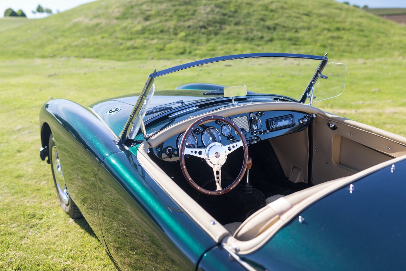 Interiörbild 1958 MG MGA 1500