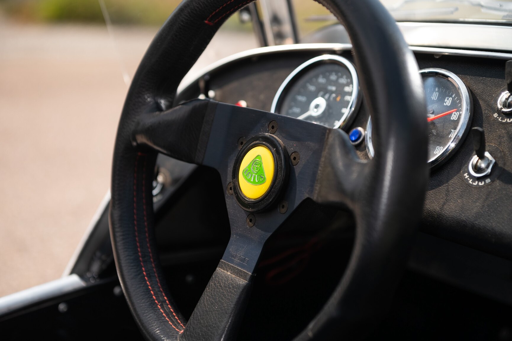 Interiörbild 1969 Lotus Super Seven