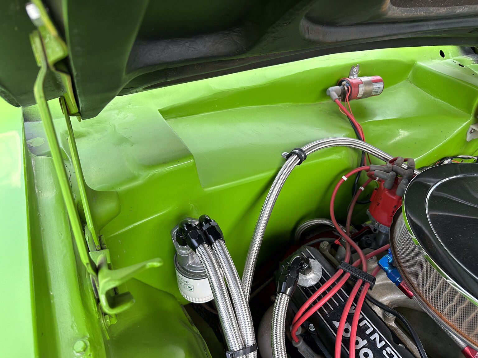Image of 1970 Dodge Challenger Race Car mechanics