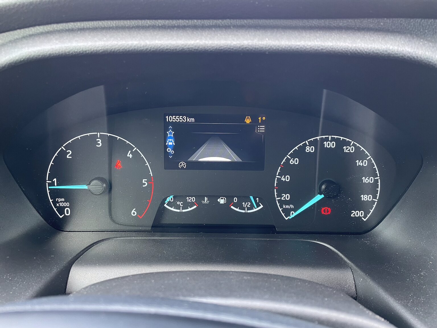 Interiörbild 2022 Ford Transit fordonstransport