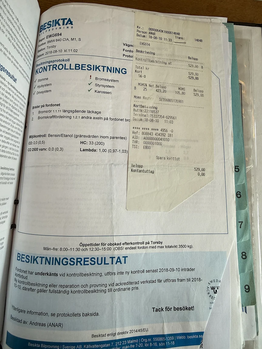 Documentation for 1994 BMW 840Ci (24)