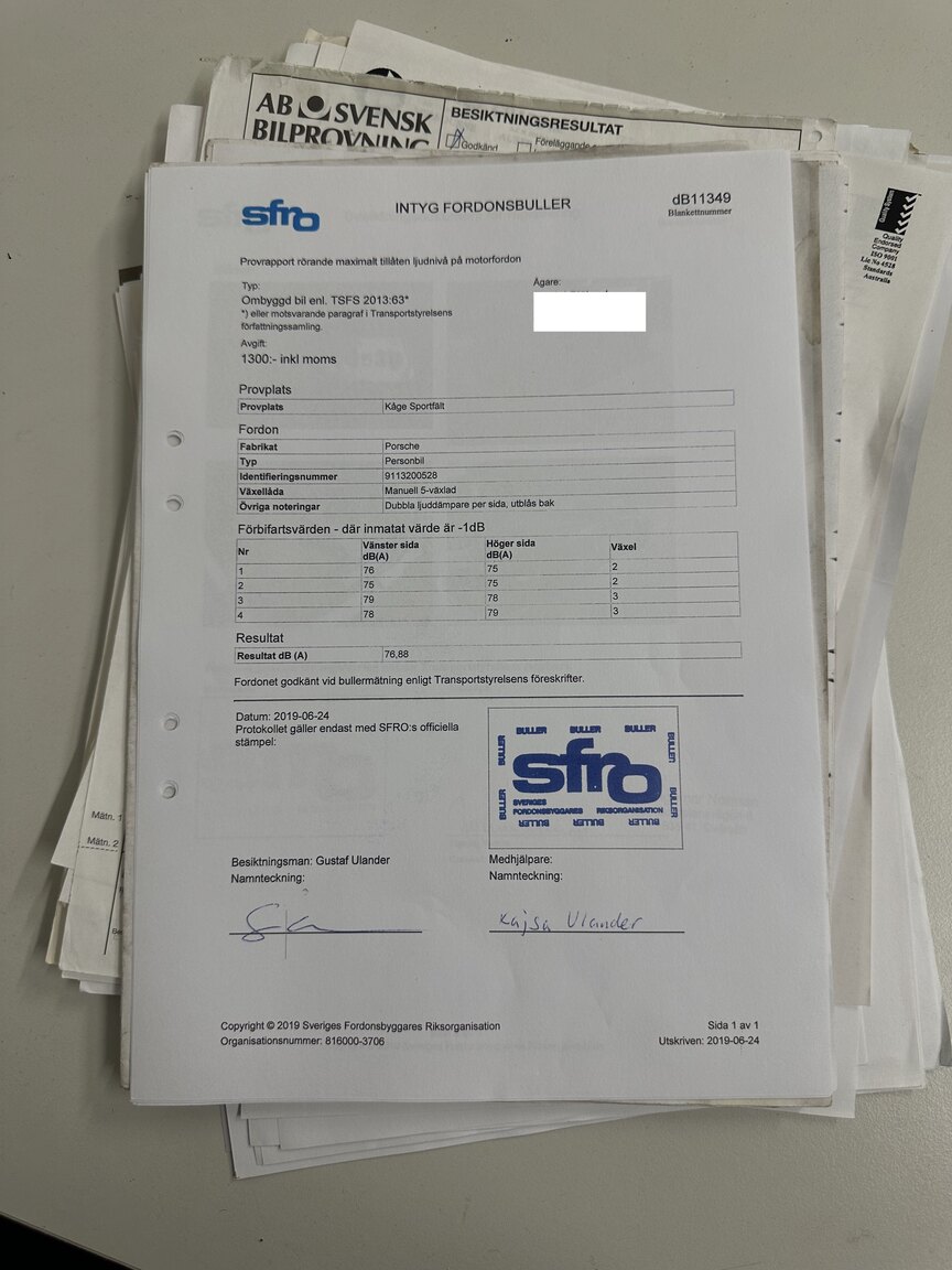 Documentation for 1973 Porsche 911 SFRO