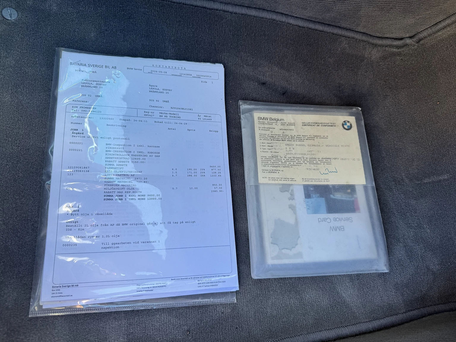 Dokumentation för 1993 BMW M5 Touring 3.8 Manual (1)