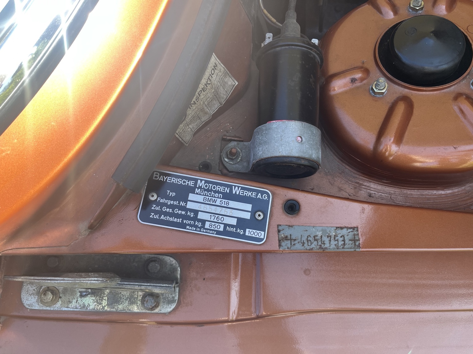 1977 BMW 518, Mekanik