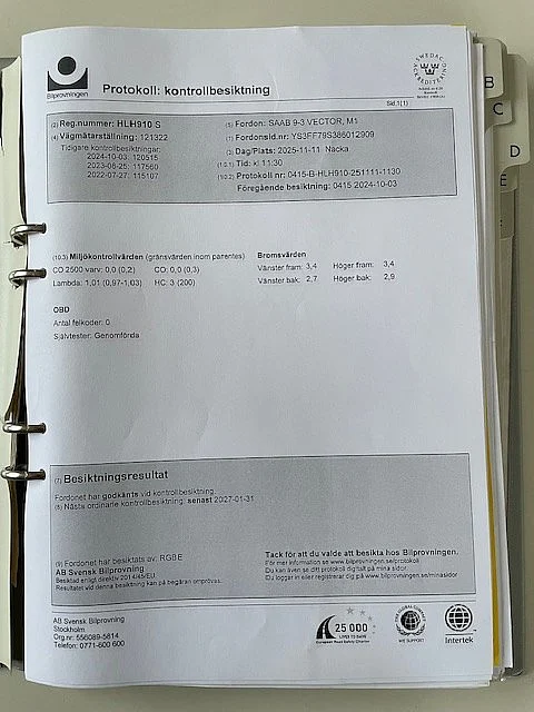Documentation for 2008 SAAB 9-3 Vector 2.0T Cabriolet (35)