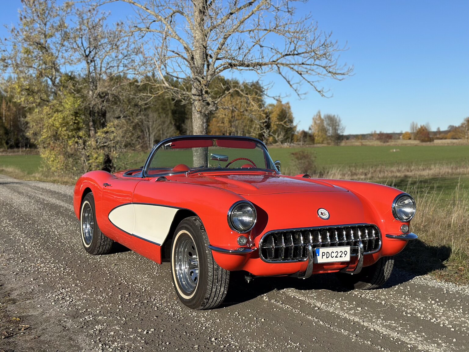 Exteriörbild på 1956 Chevrolet Corvette 