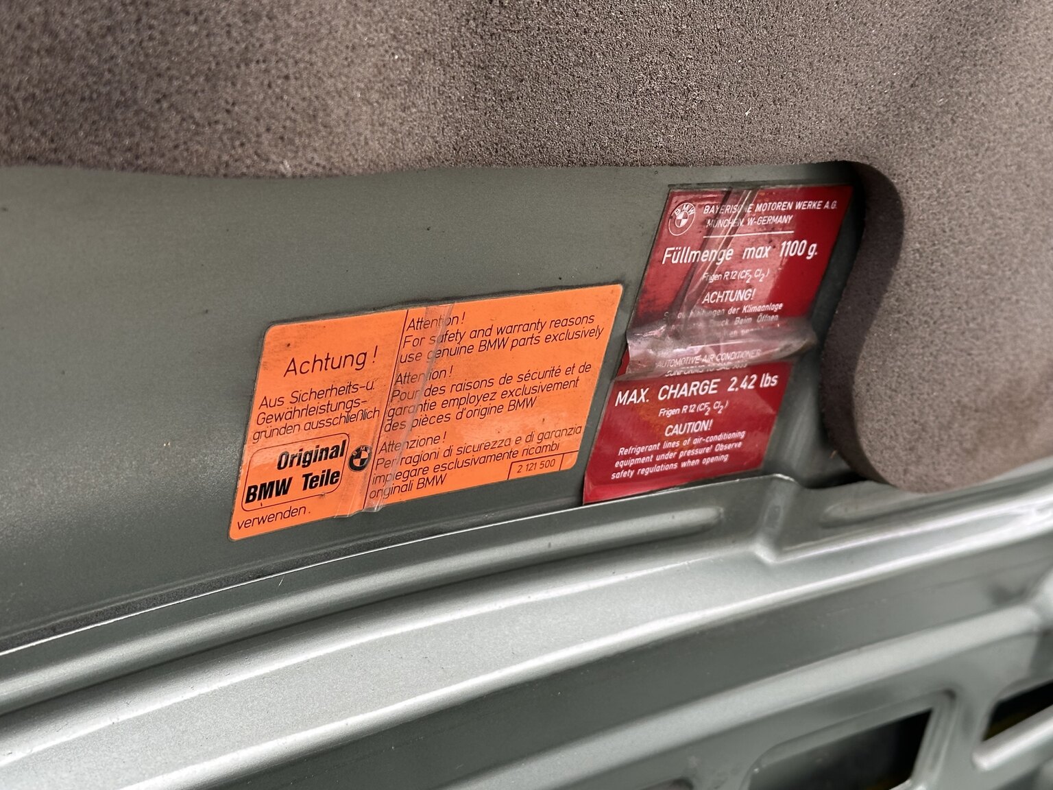 Image of 1986 BMW 635CSi mechanics