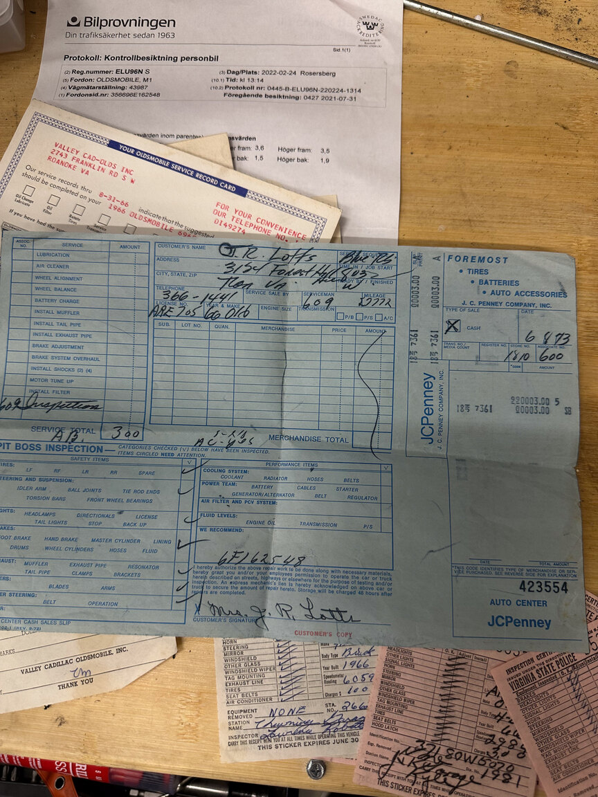 Documentation for 1966 Oldsmobile Dynamic 88 Celebrity (6)