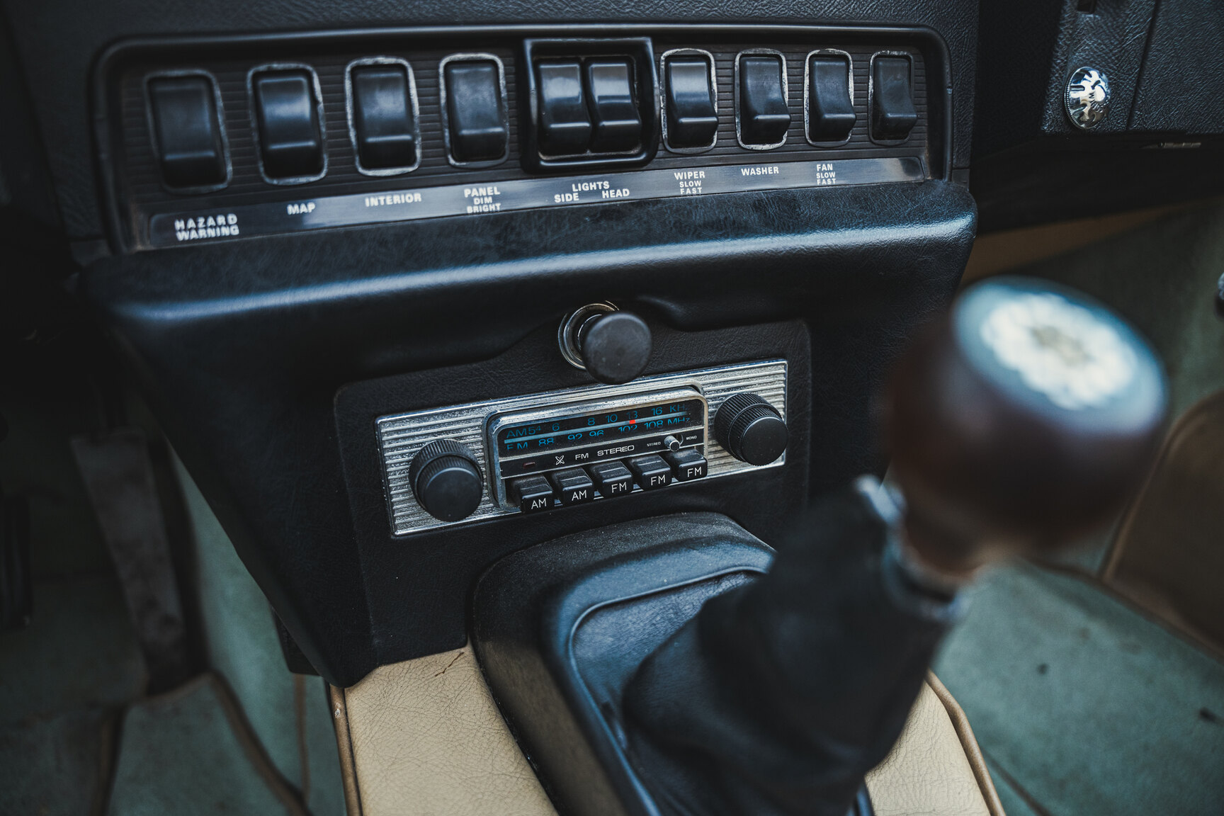 Interiörbild 1970 Jaguar E-Type Roadster
