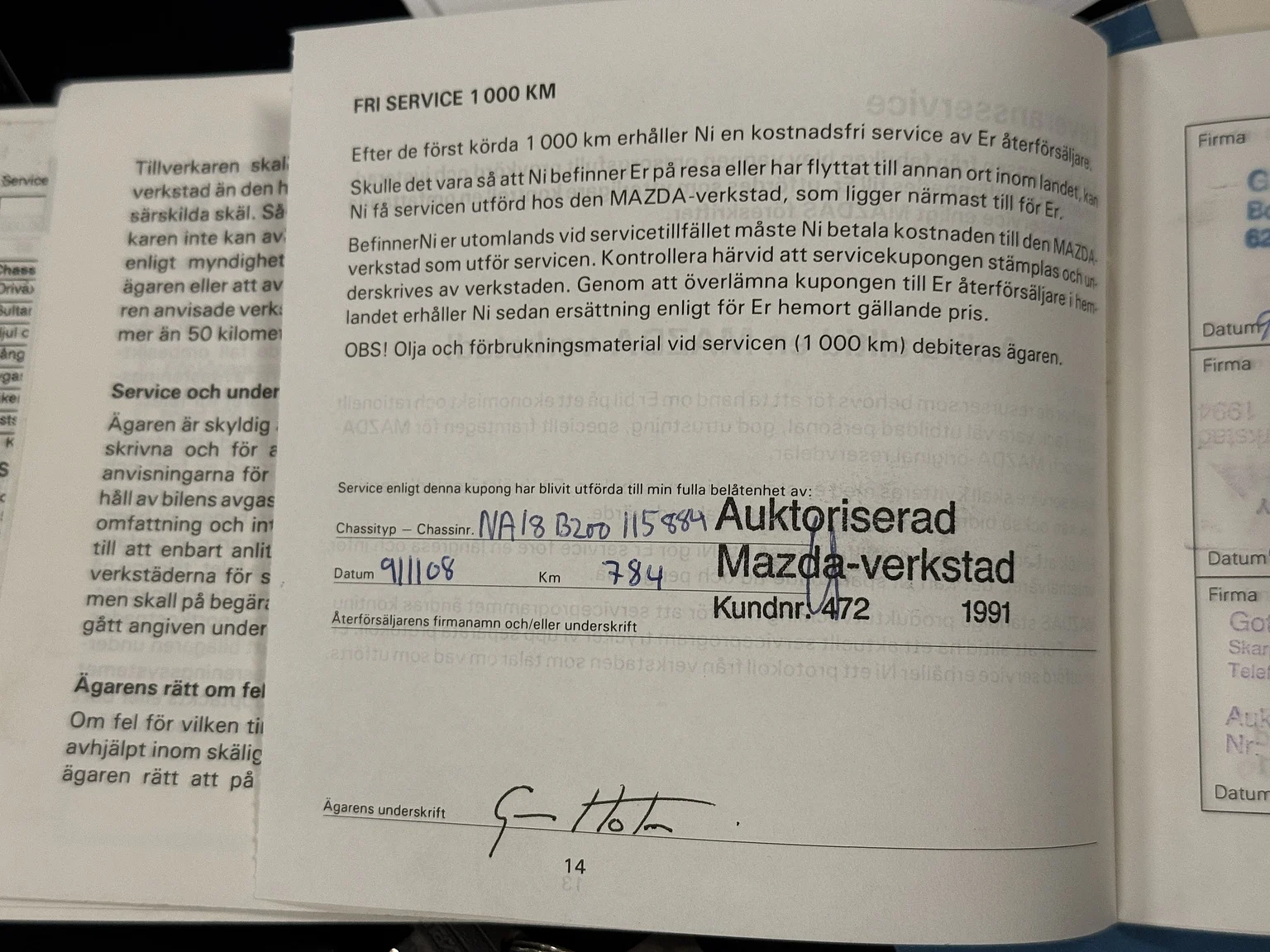 Dokumentation, 1991 Mazda MX-5 Miata (4)