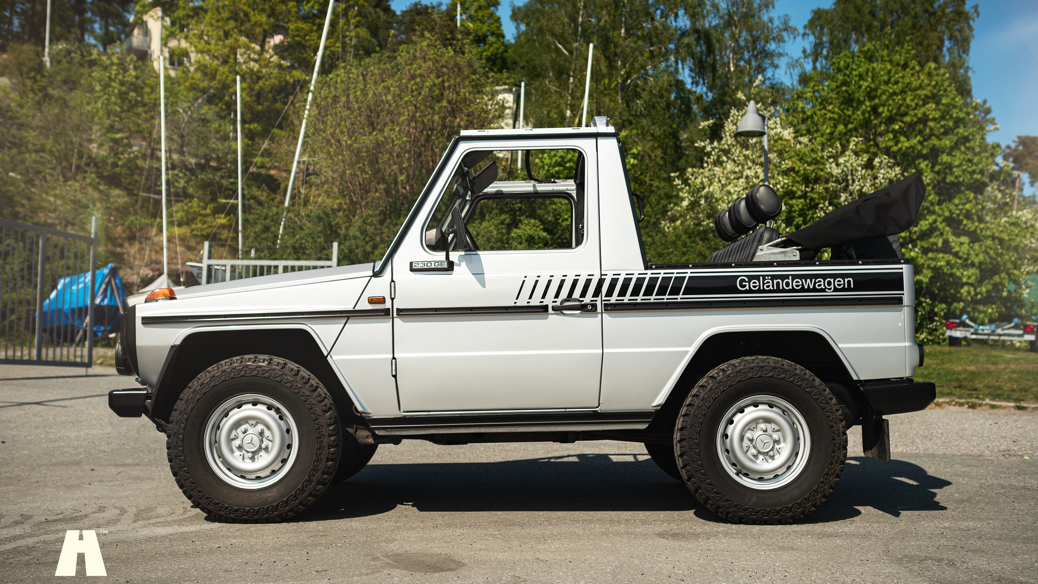 Exterior image of 1985 Mercedes 230GE Cabrio