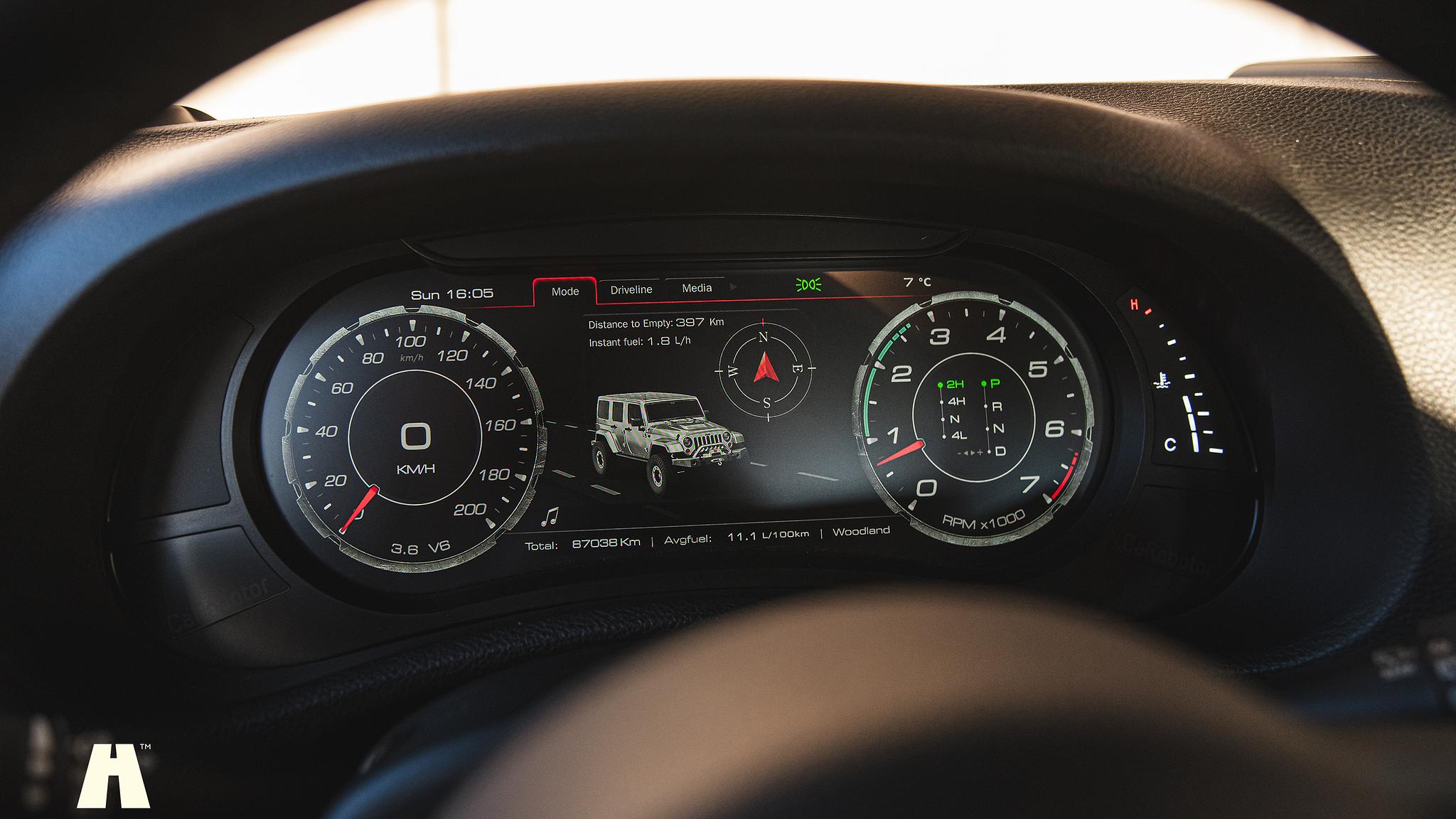 Interior image of 2015 Woodland Restomod Grand Wagoneer #002 Euro 6