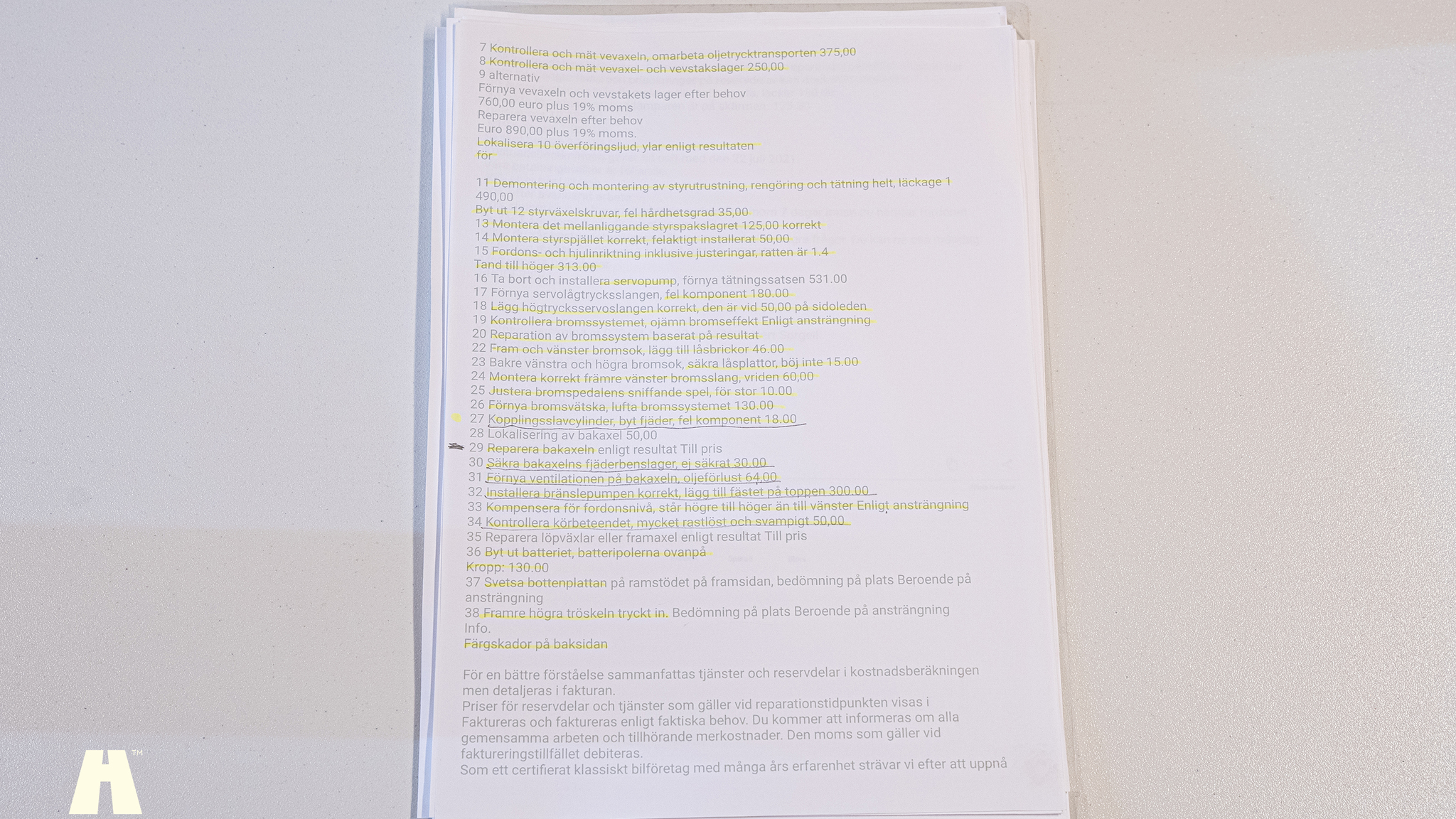 Documentation for 1970 Mercedes 280 SL Pagoda (29)