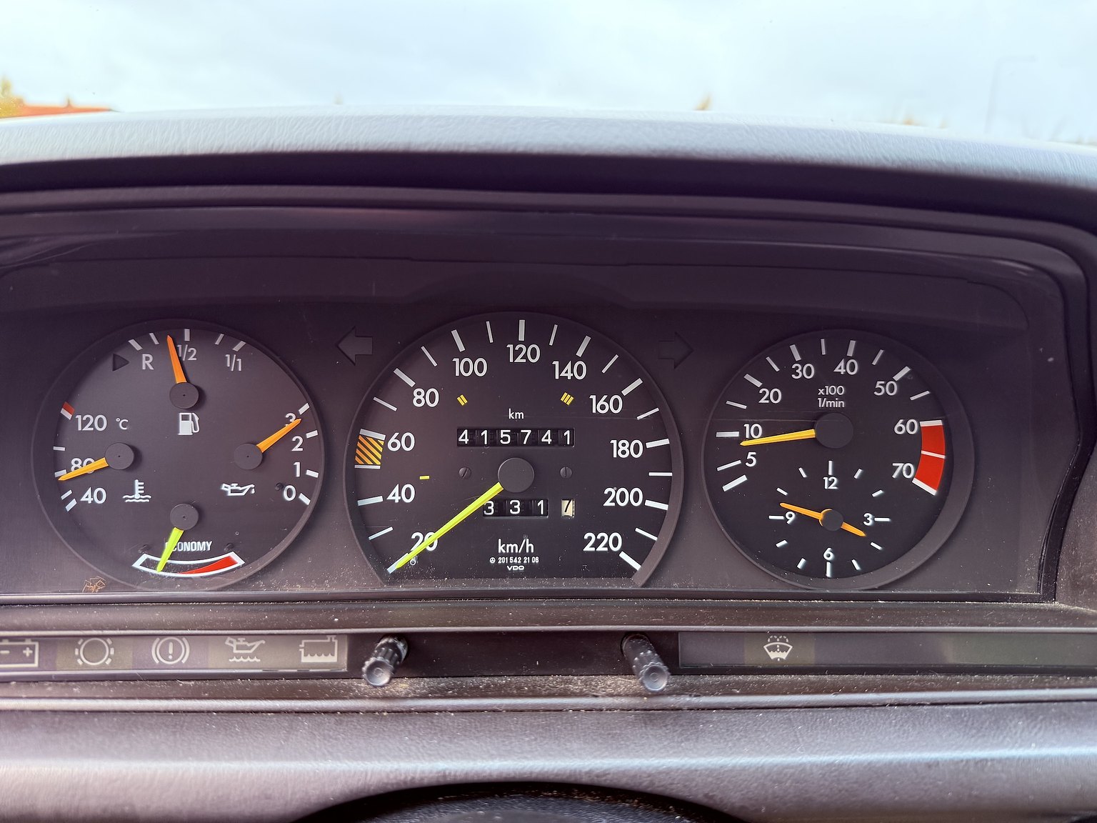 Interiörbild 1989 Mercedes-Benz 190 E