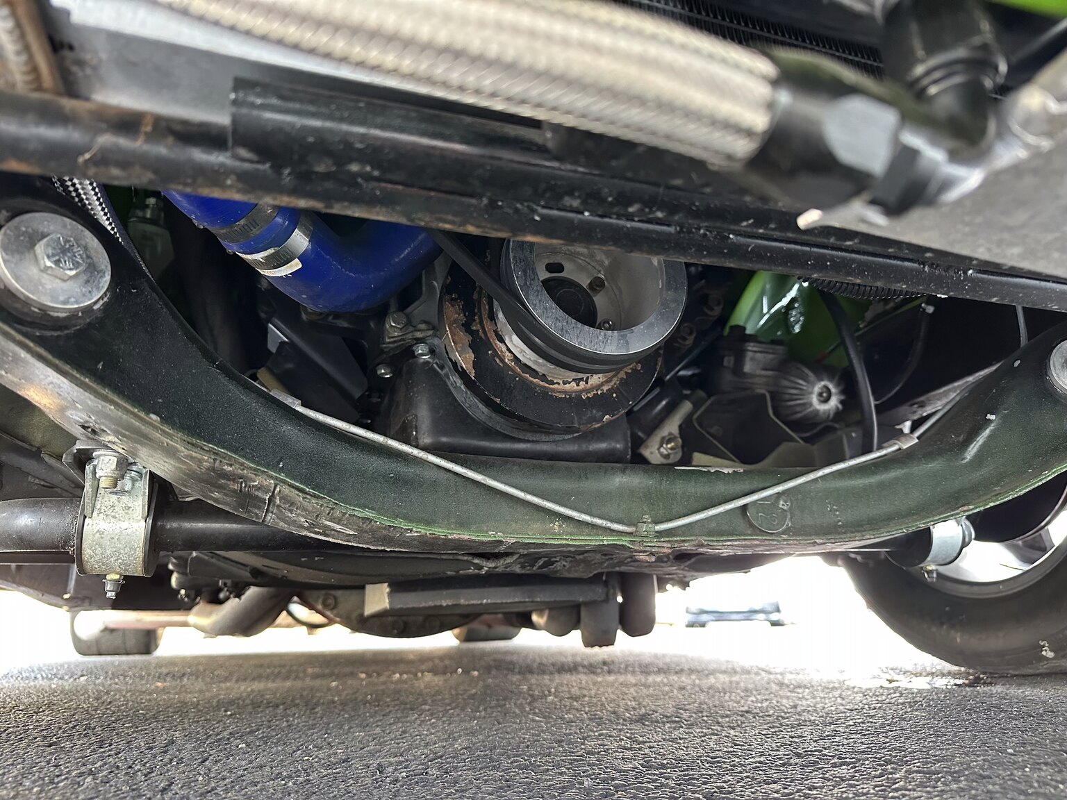 Image of 1970 Dodge Challenger Race Car mechanics