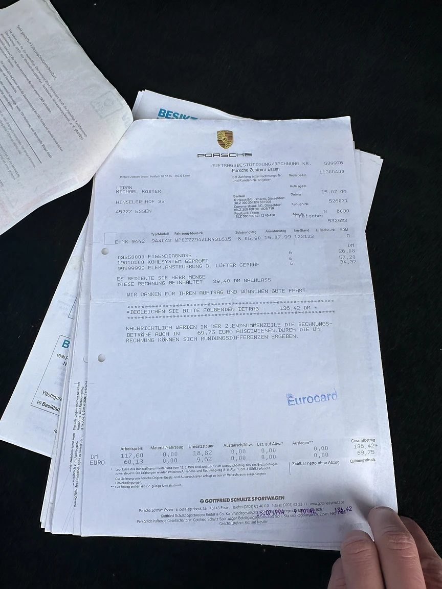 Dokumentation, 1990 Porsche 944 S2 Cabriolet  (5)