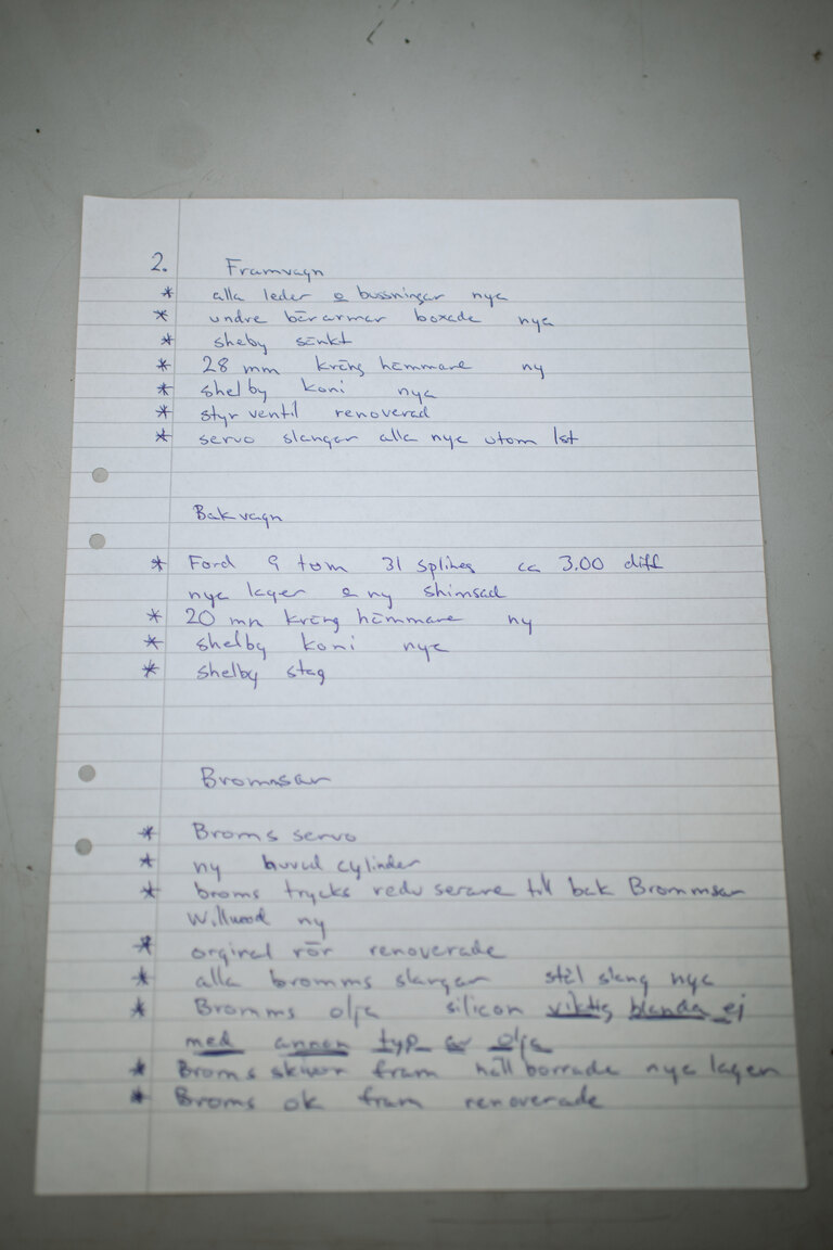 Dokumentation för 1969 Ford Mustang Mach 1 (32)