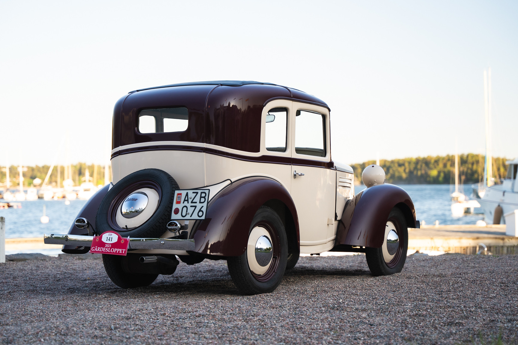 Exteriörbild på 1938 American Bantam Model 30 Coupé