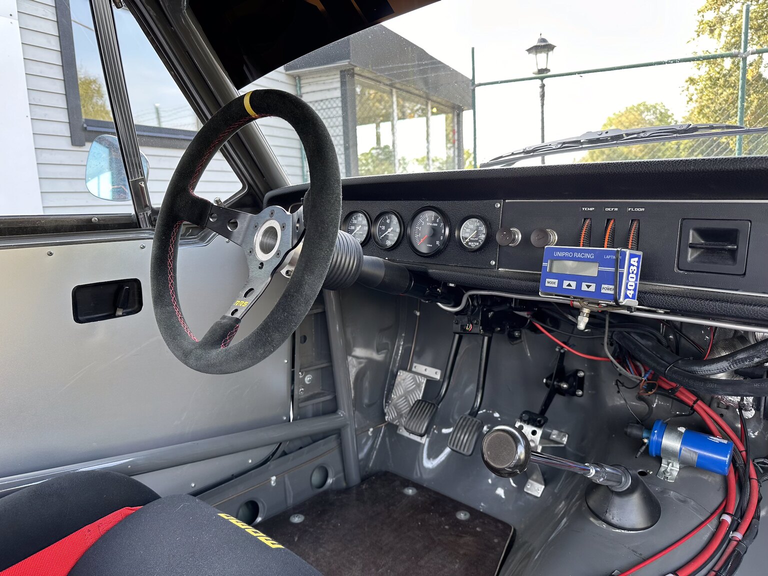 Interiörbild 1969 Volvo 142 race car