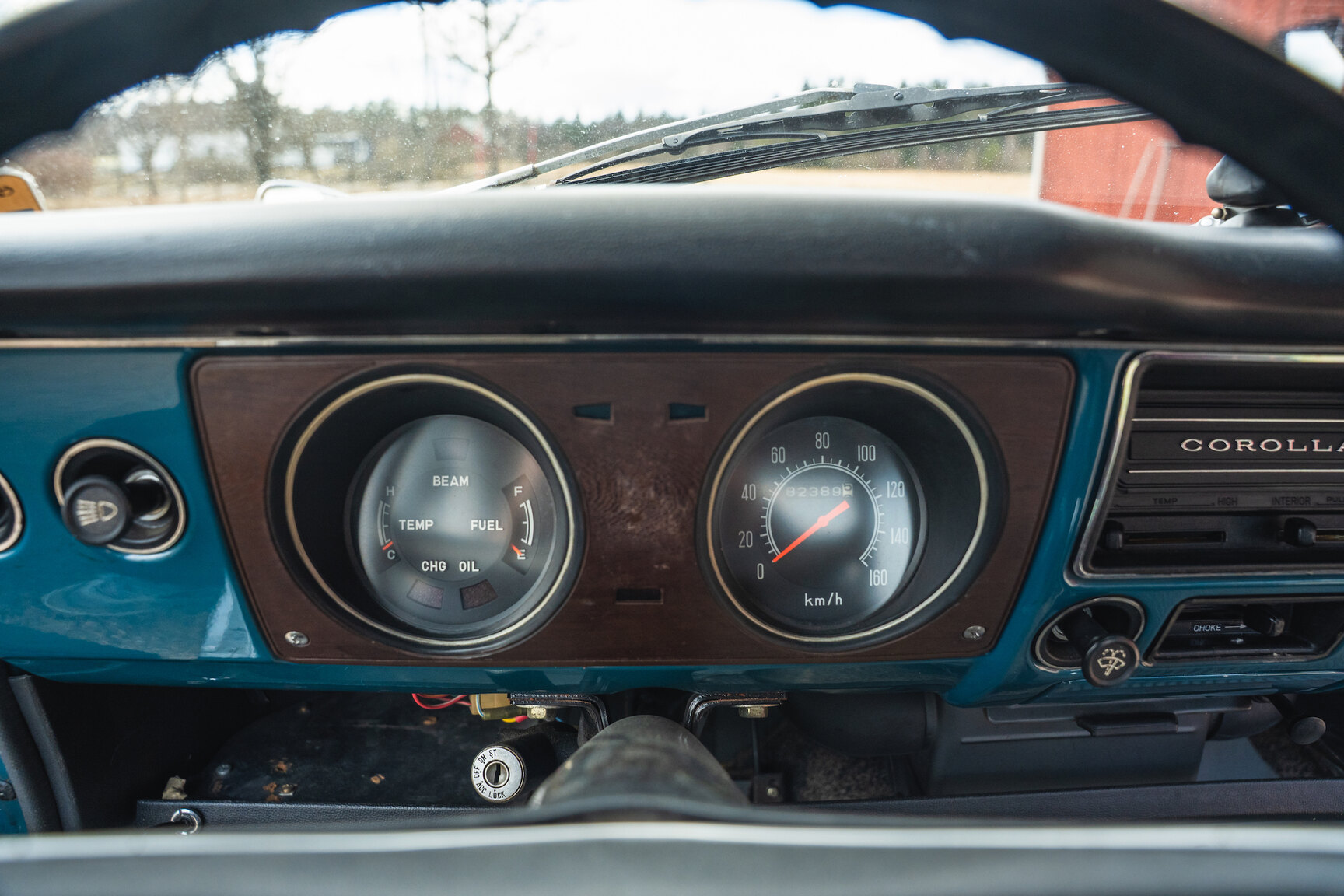 Interiörbild 1969 Toyota Corolla Coupé