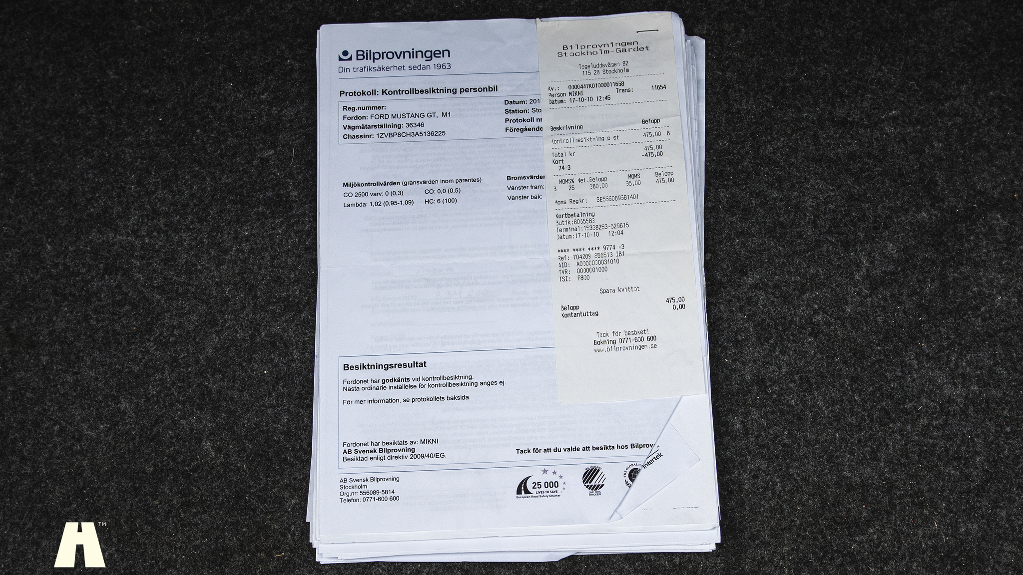 Documentation for 2010 Ford Mustang GT 