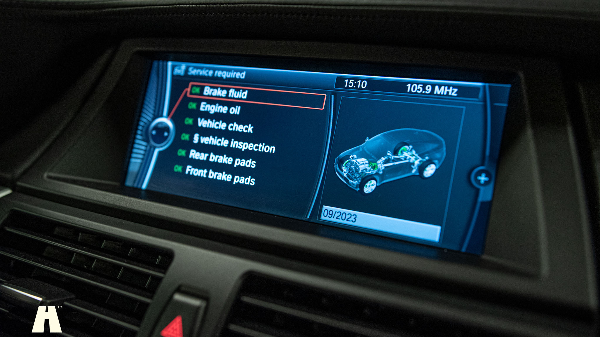 Interiörbild 2010 BMW X6 M Ferrita 555HK (82)