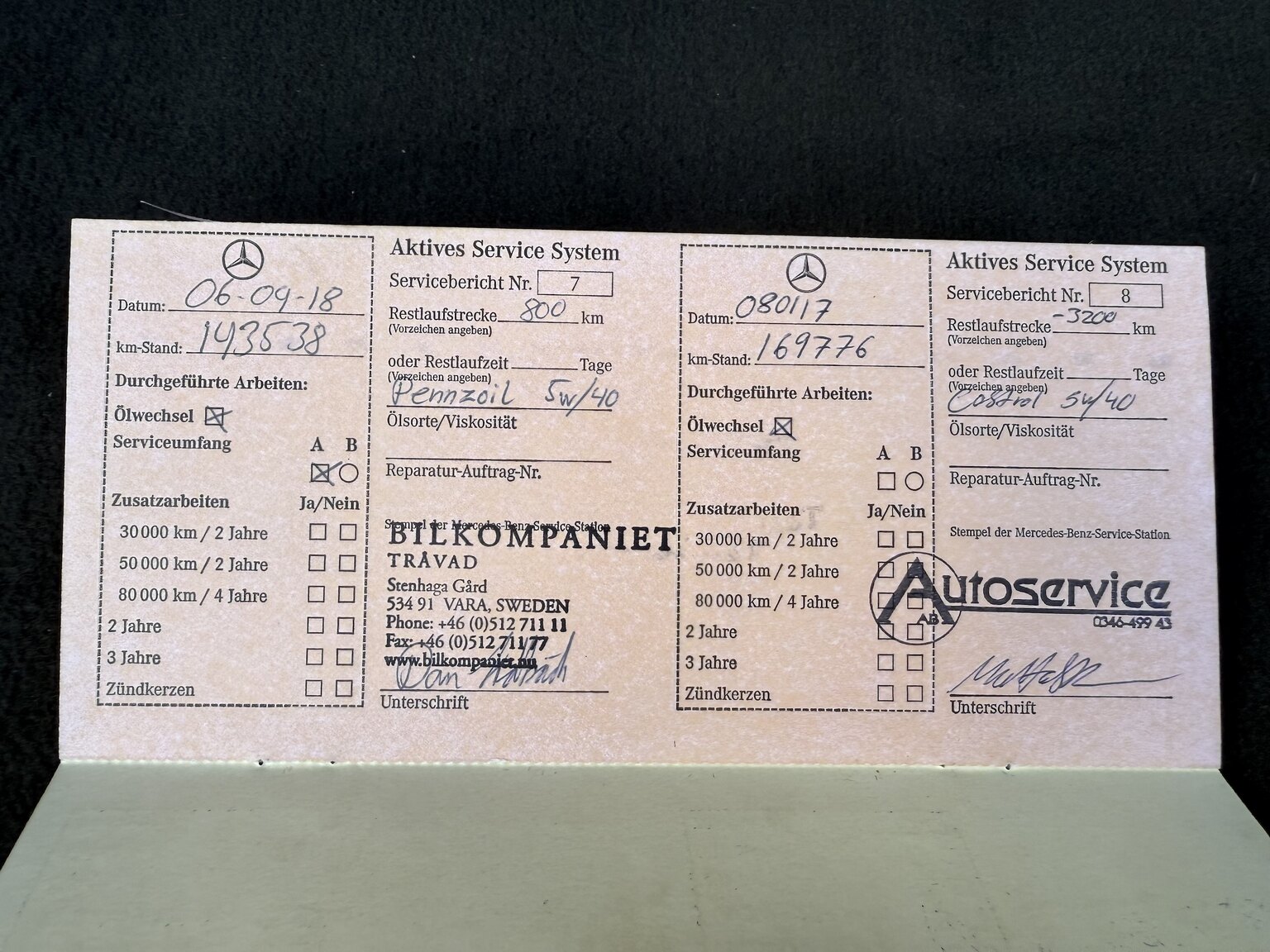 Documentation for 2000 Mercedes-Benz CL 500