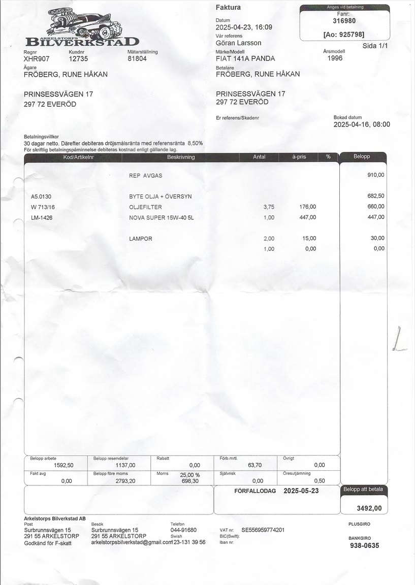 Dokumentation för 1996 Fiat Panda CLX Selecta Tetto Apribile