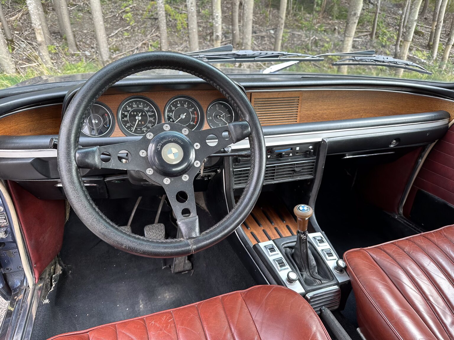 Interiörbild 1972 BMW 3,0 CSi 