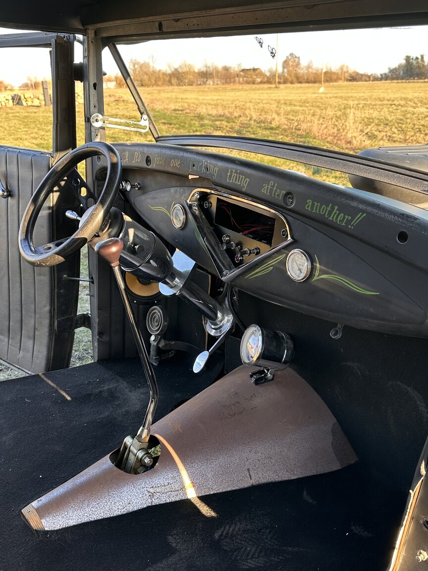 Interior image of 1929 Ford A "HotRod"